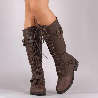 Lulu - Retro-Schnürstiefel mit Schnalle 2