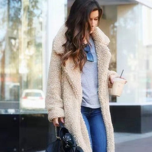 Madelon Versteckt Tasche Teddy Mantel 0