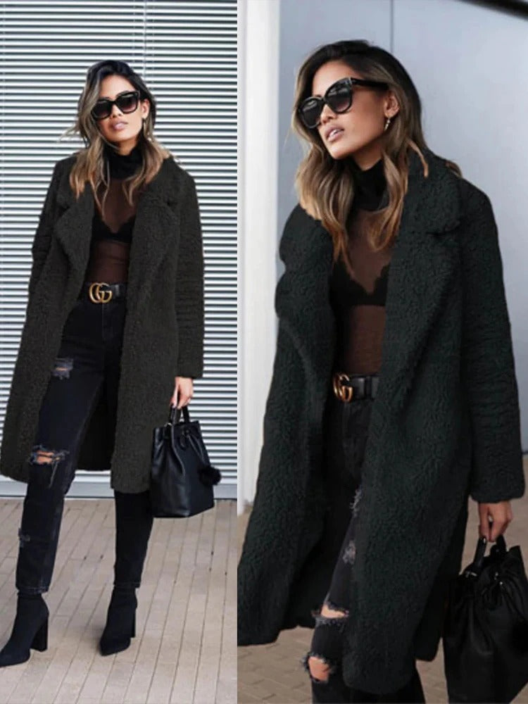 Madelon Versteckt Tasche Teddy Mantel 3