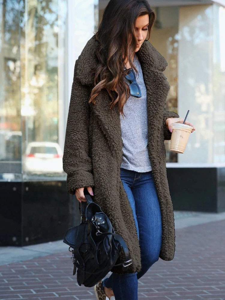 Madelon Versteckt Tasche Teddy Mantel 6