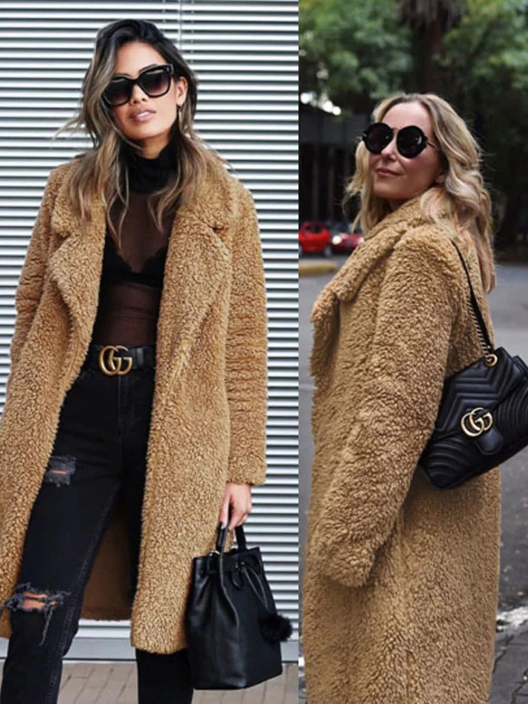 Madelon Versteckt Tasche Teddy Mantel 8