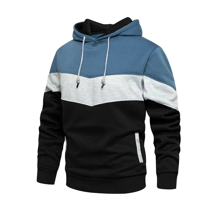 Marius - herren-kapuzenpullover mit querstreifen 0