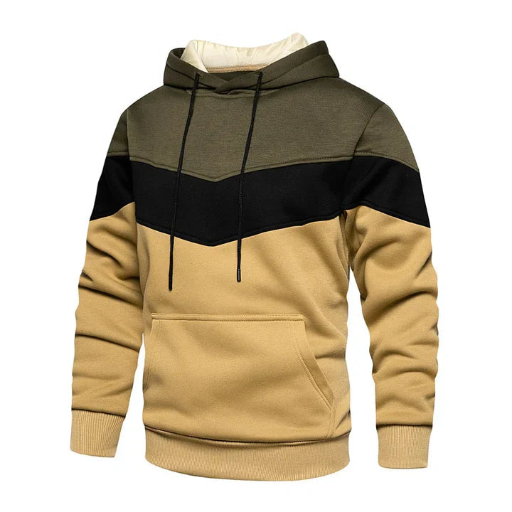 Marius - herren-kapuzenpullover mit querstreifen 1