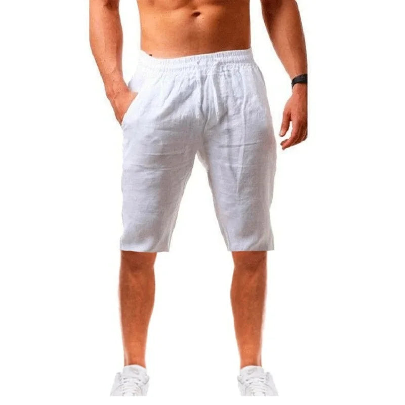 Max - Baumwoll-Leinen-Shorts 0