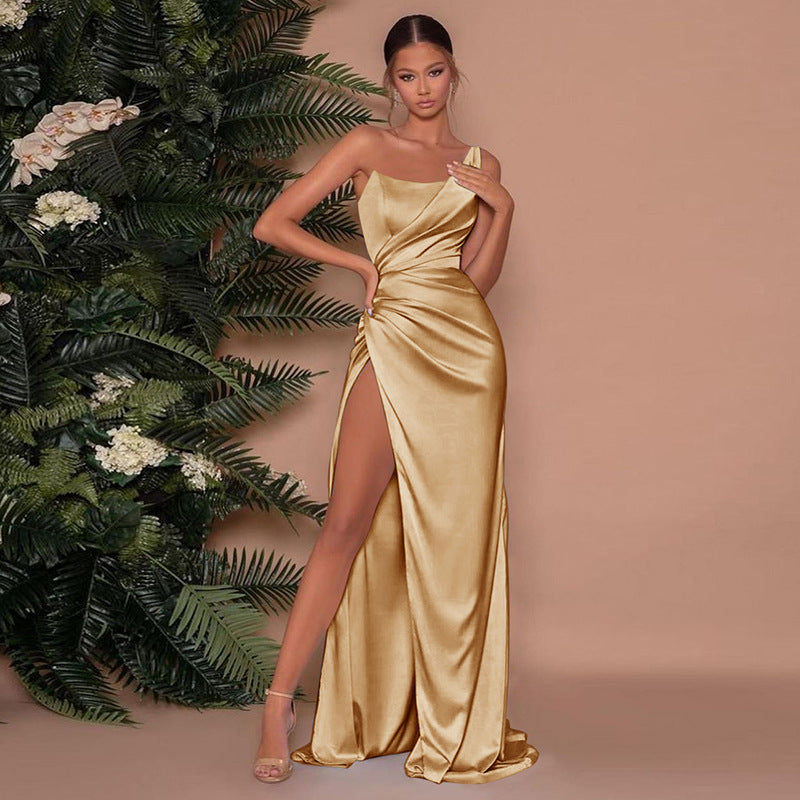 Maxikleid aus Satin 0