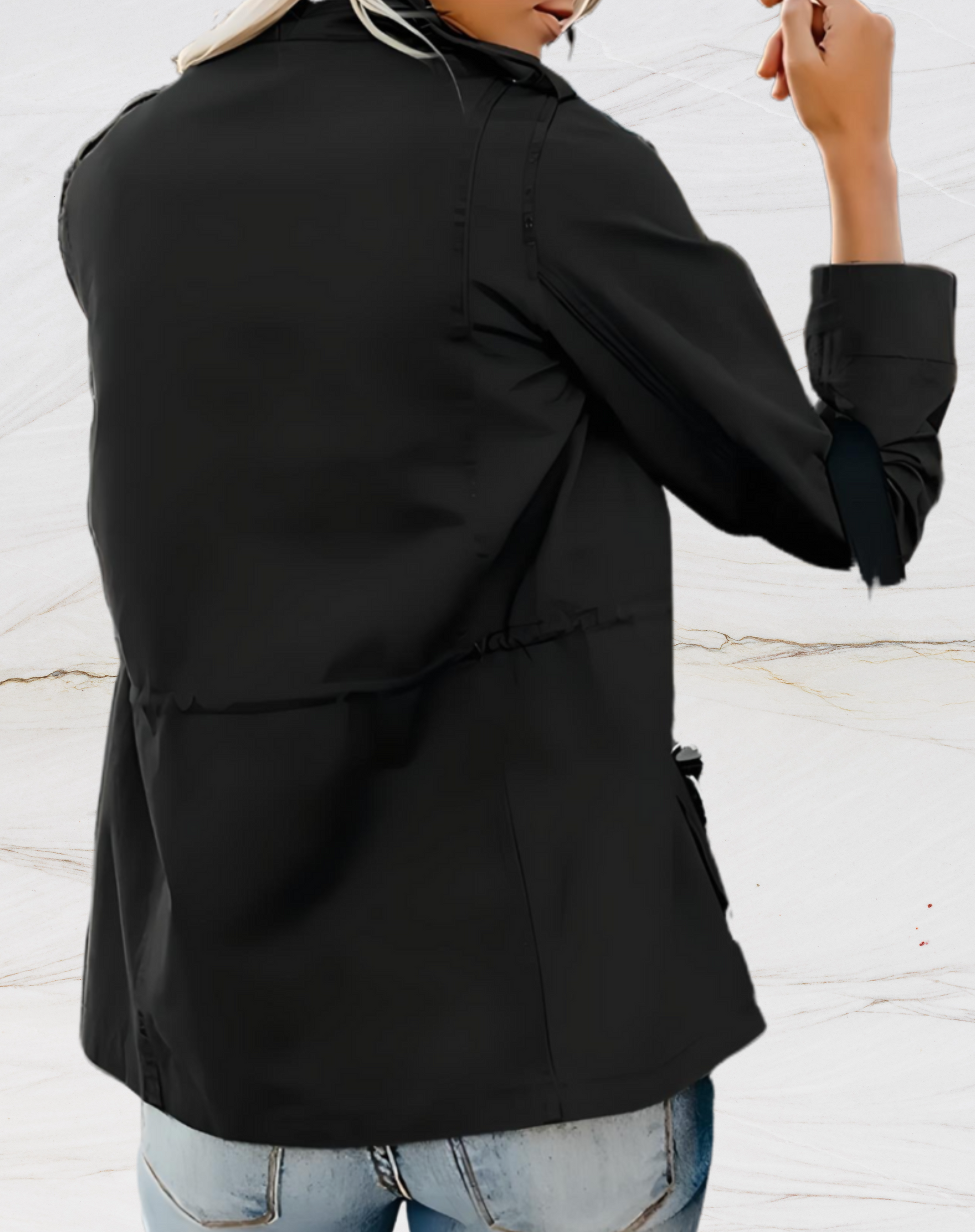 Mildred | Langärmelige Jacke mit vier Taschen für Frauen 2