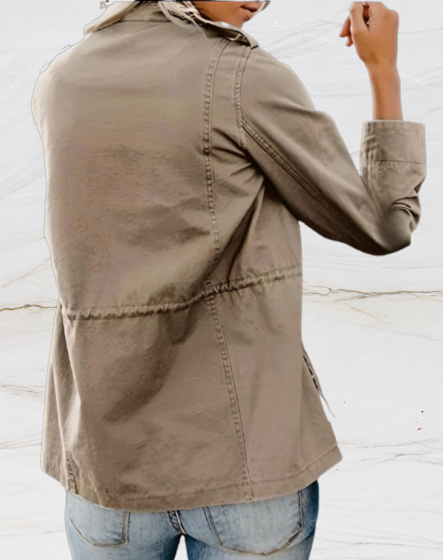 Mildred | Langärmelige Jacke mit vier Taschen für Frauen 7