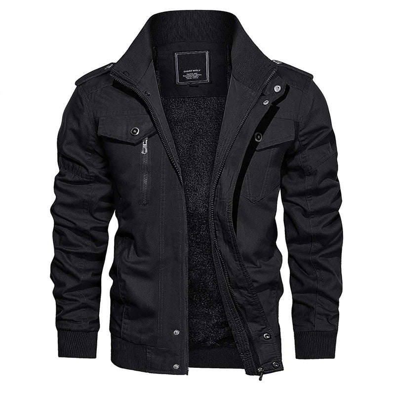Moderne Trendige Bomberjacke mit Weichem Innenfutter für Herren | Perfekt für Alltag 0