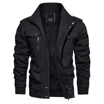 Moderne Trendige Bomberjacke mit Weichem Innenfutter für Herren | Perfekt für Alltag 0