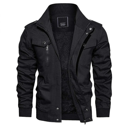 Moderne Trendige Bomberjacke mit Weichem Innenfutter für Herren | Perfekt für Alltag 0