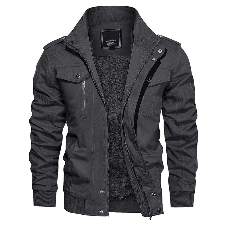 Moderne Trendige Bomberjacke mit Weichem Innenfutter für Herren | Perfekt für Alltag 4