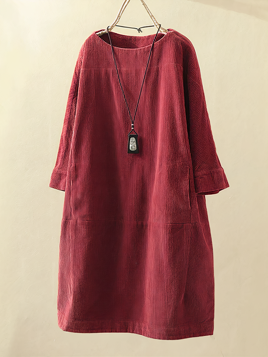 Nancy - A Linien Kordkleid 0