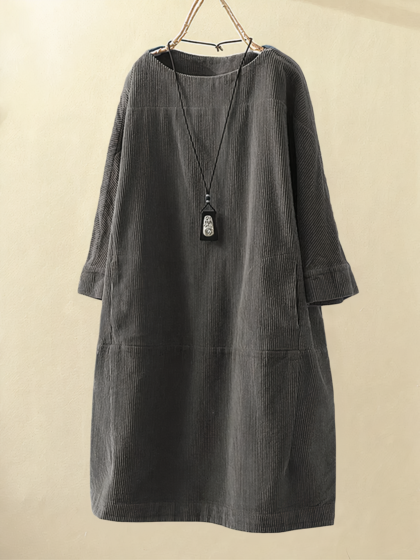 Nancy - A Linien Kordkleid 3