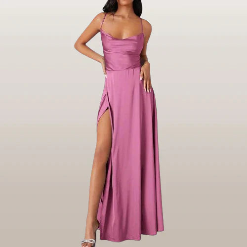 Odessa – Elegantes Satinkleid 1