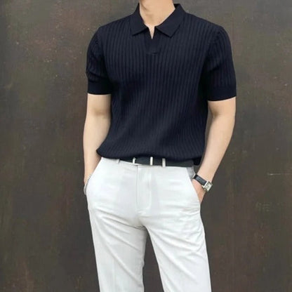 Old Money Sommer Schlankes Polo shirts für Herren 2