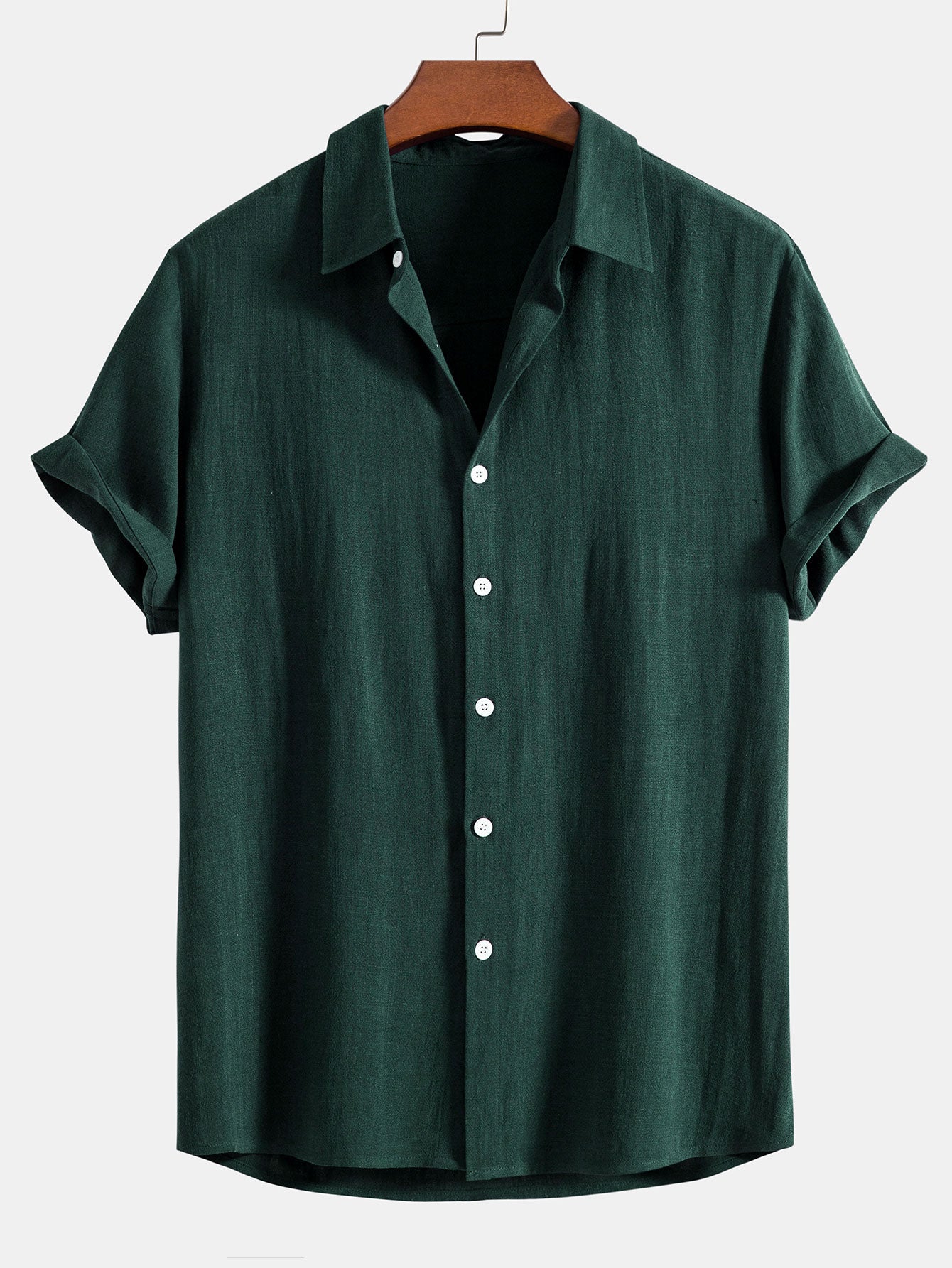 Old Money Style Sommer leinen kurzärmliges polo hemd für Herren 4
