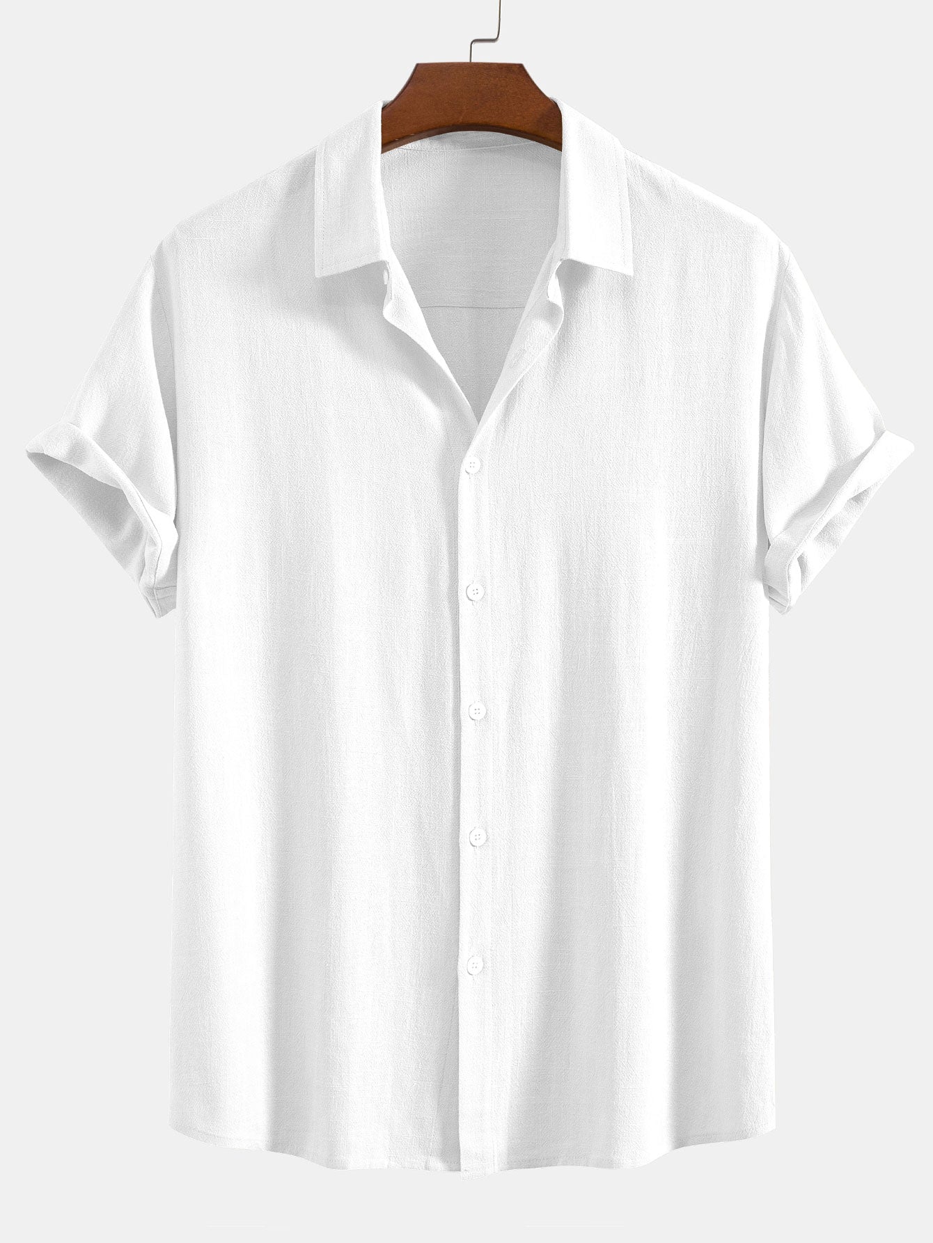 Old Money Style Sommer leinen kurzärmliges polo hemd für Herren 6