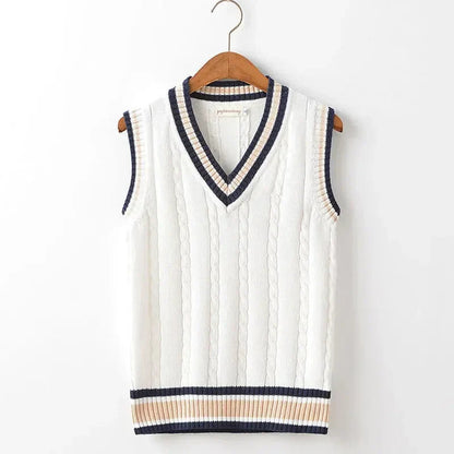 Old Money Style V Ausschnitt Retro Pullover Weste für Herren 3