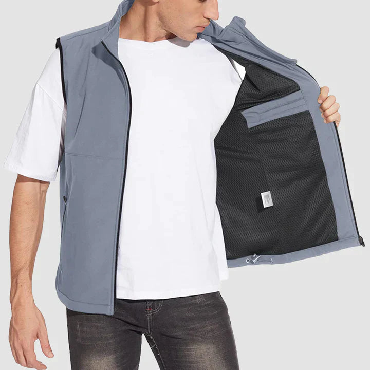Oliver – leichte ärmellose jacke für herren 5