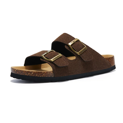Orthopädische Sandalen mit Korkfußbett 0