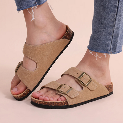 Orthopädische Sandalen mit Korkfußbett 6