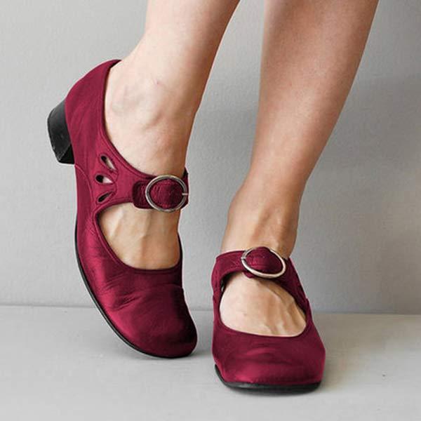 Orthopädische vintage schuhe mit runder zehe - opal 2