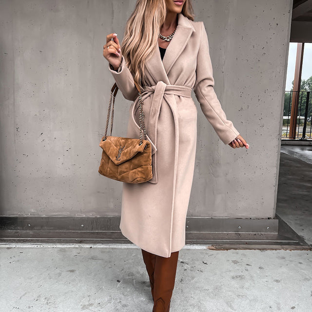 Pricilla - Eleganter langer Mantel 0