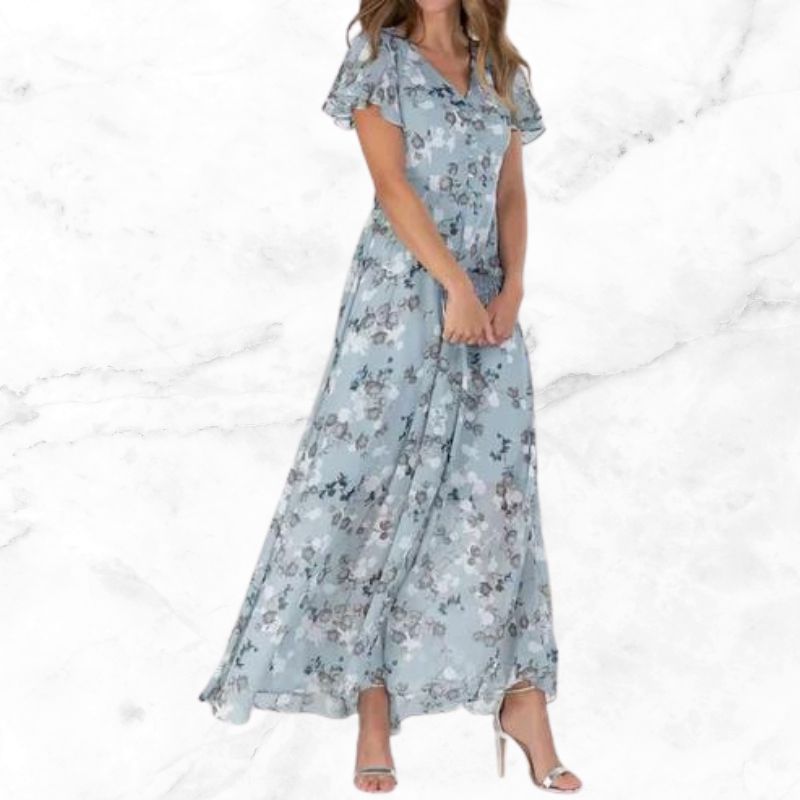 Ria - Geblümtes Vintage-Kleid 0