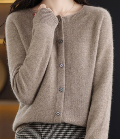 Rochelle - Strickjacke mit O Ausschnitt Damenpullover 10