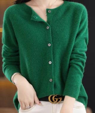 Rochelle - Strickjacke mit O Ausschnitt Damenpullover 11