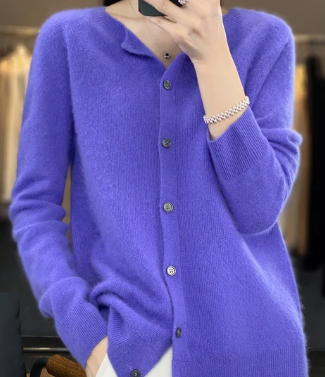 Rochelle - Strickjacke mit O Ausschnitt Damenpullover 2