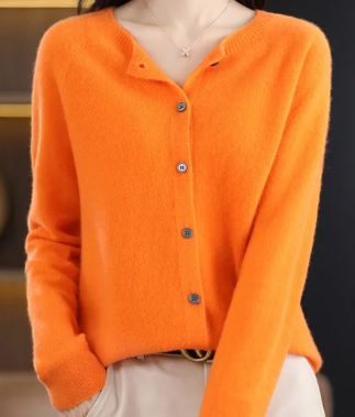 Rochelle - Strickjacke mit O Ausschnitt Damenpullover 7