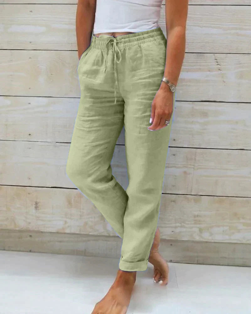 STACY | Stylische Leinen Hose für Frauen 0