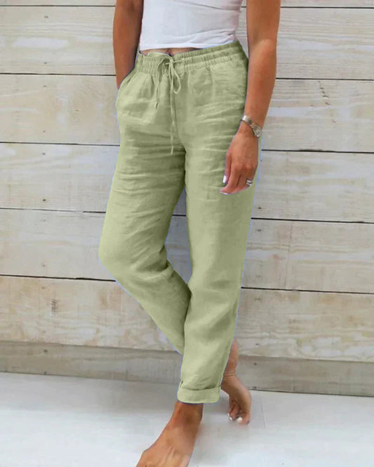 STACY | Stylische Leinen Hose für Frauen 0