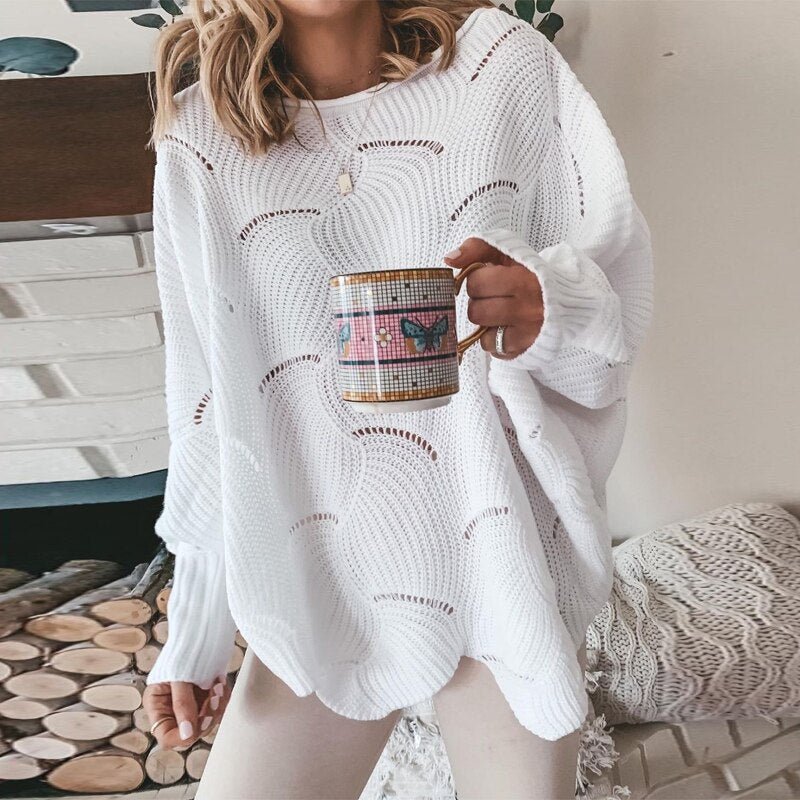 Sandra - Locker gestrickter Pullover 0
