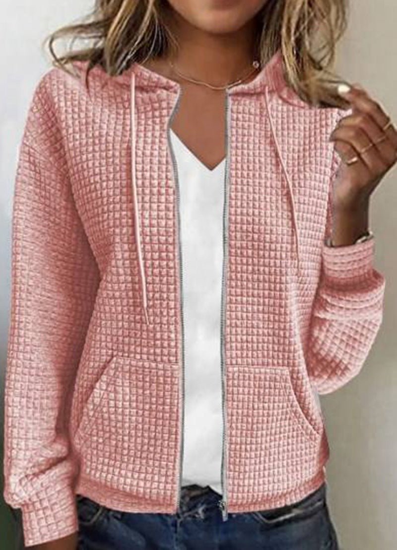 Sandra | Lässige Jacke mit Tasche in Uni-Farbe 3
