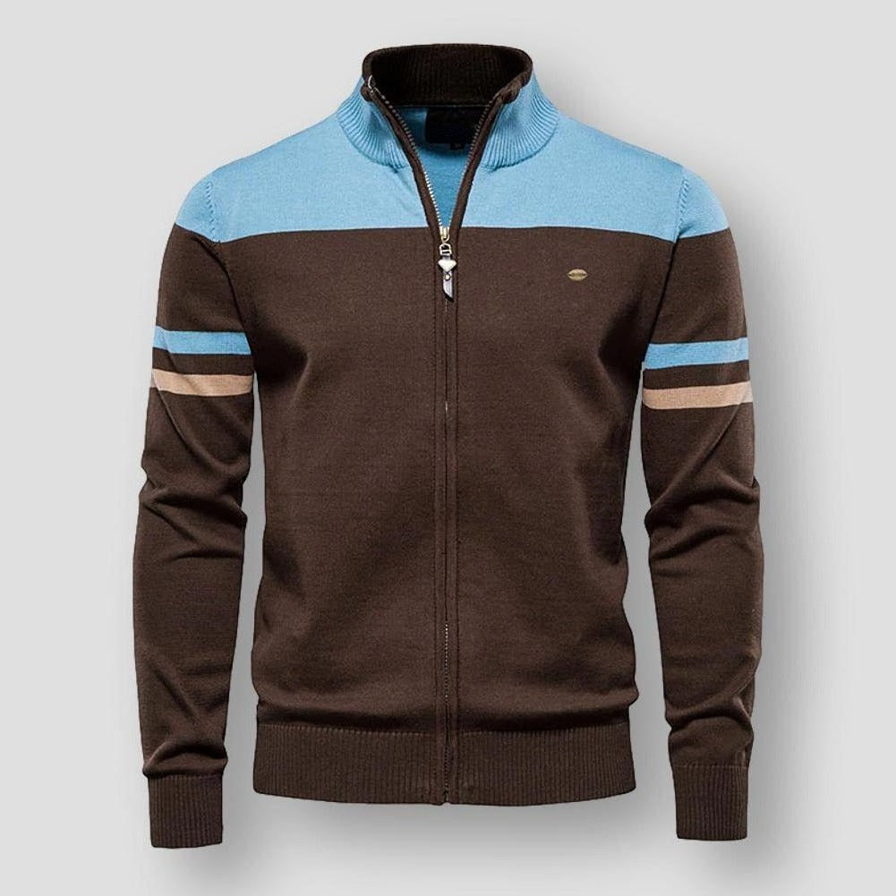 Santo - Herren Strickjacke mit Reißverschluss 0