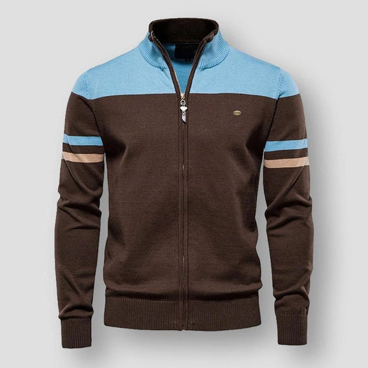 Santo - Herren Strickjacke mit Reißverschluss 0