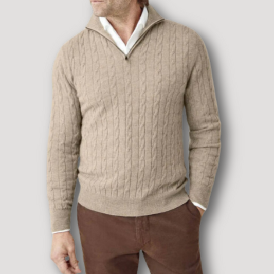 Shad - Italienischer Pullover mit Reißverschluss für Männer 0
