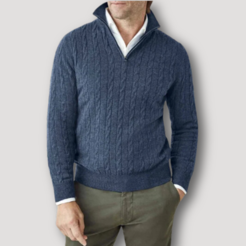 Shad - Italienischer Pullover mit Reißverschluss für Männer 4