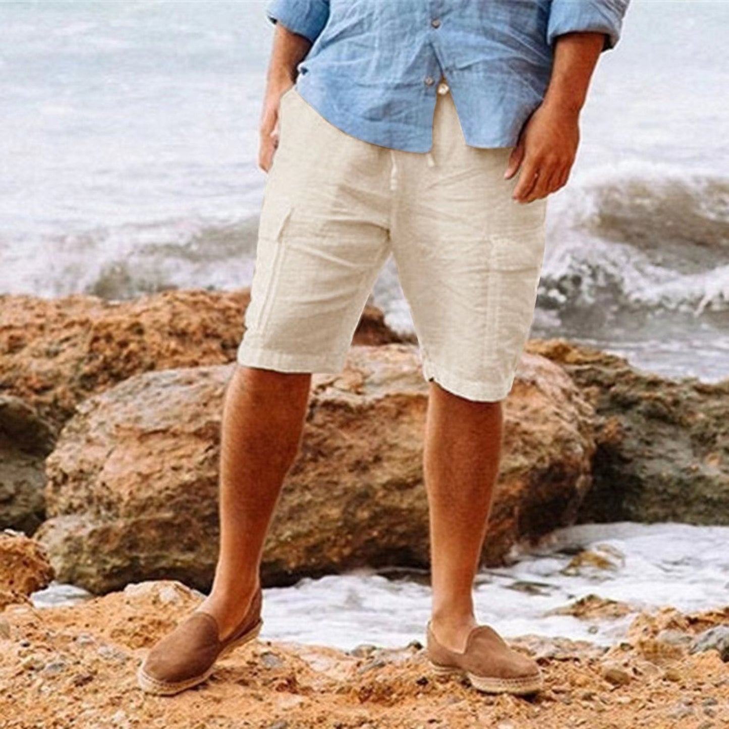 Shorts aus Leinen für Herren 1
