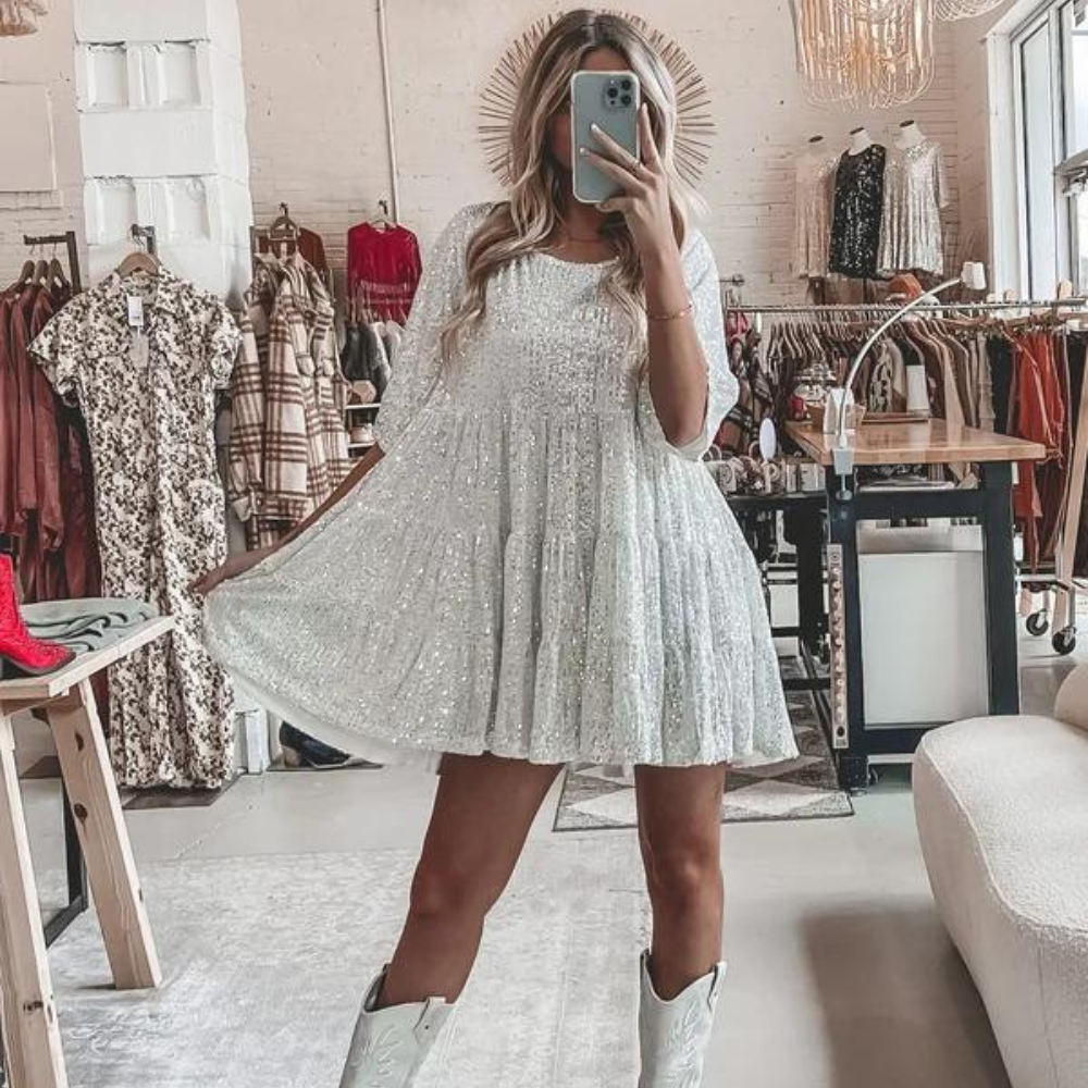 Sophie - Das beste elegante funkelnde Partykleid 4