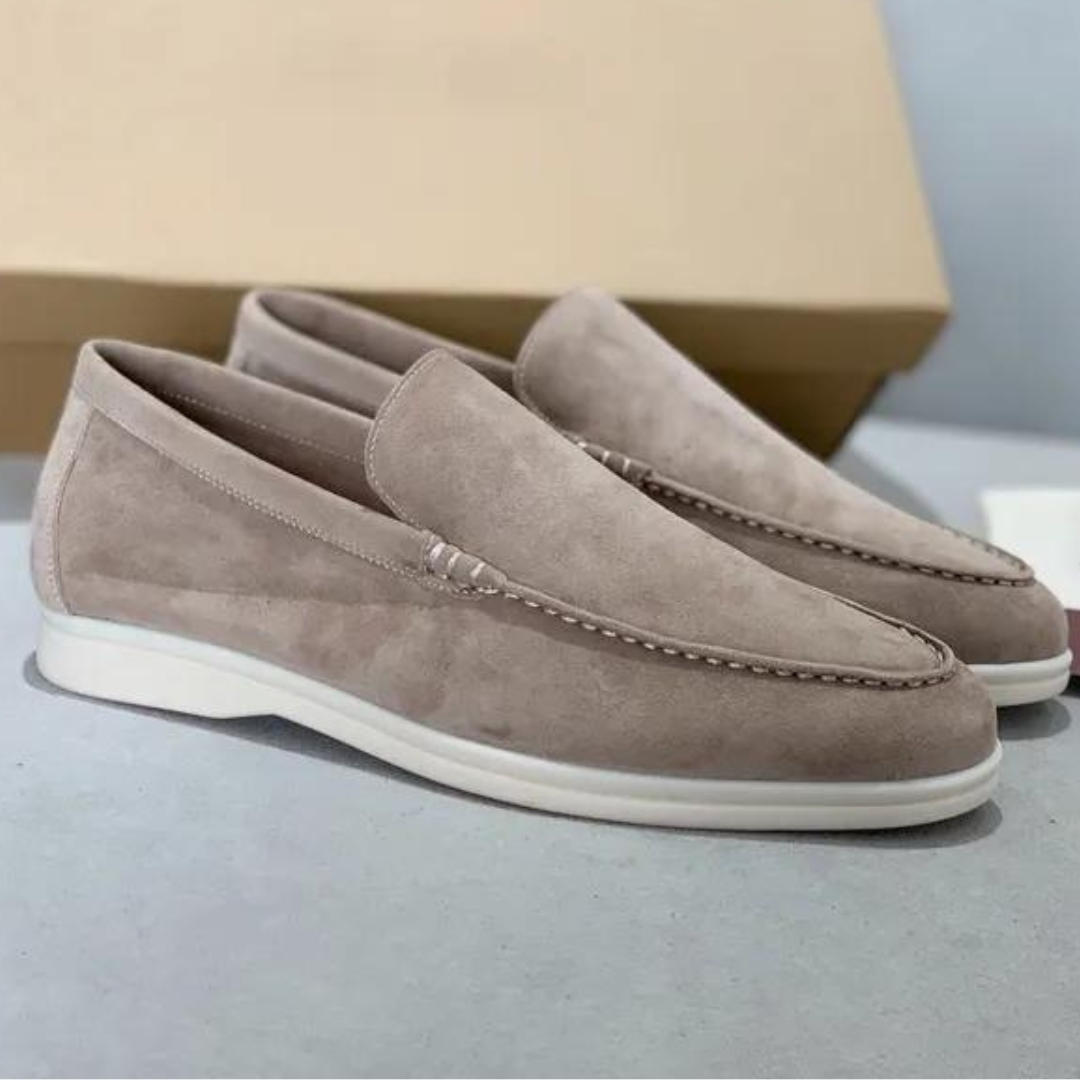 Stefano Luxus-Loafers aus Wildleder – Elegante Slipper mit Lederinnensohle für Herren 0