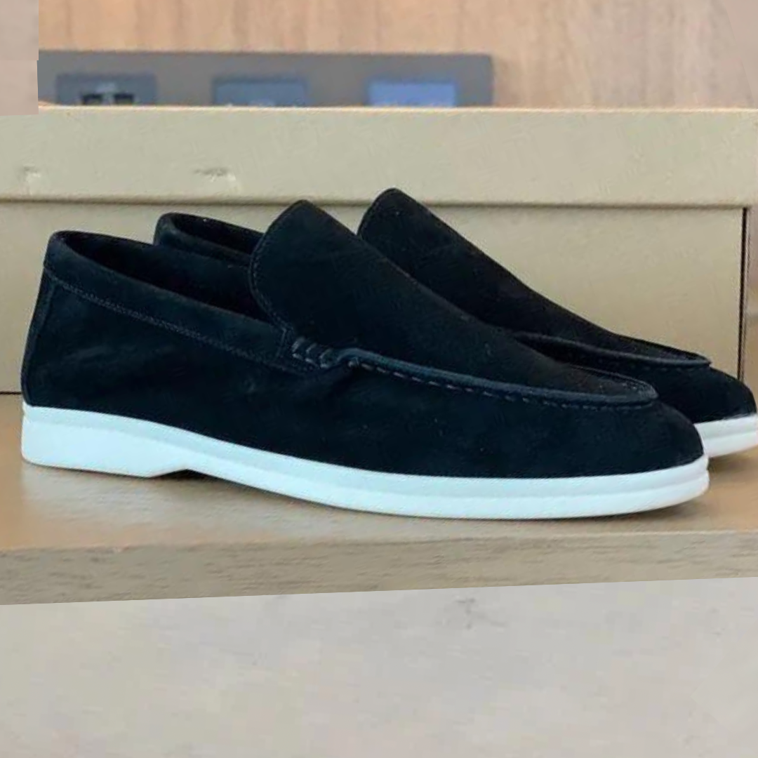 Stefano Luxus-Loafers aus Wildleder – Elegante Slipper mit Lederinnensohle für Herren 4