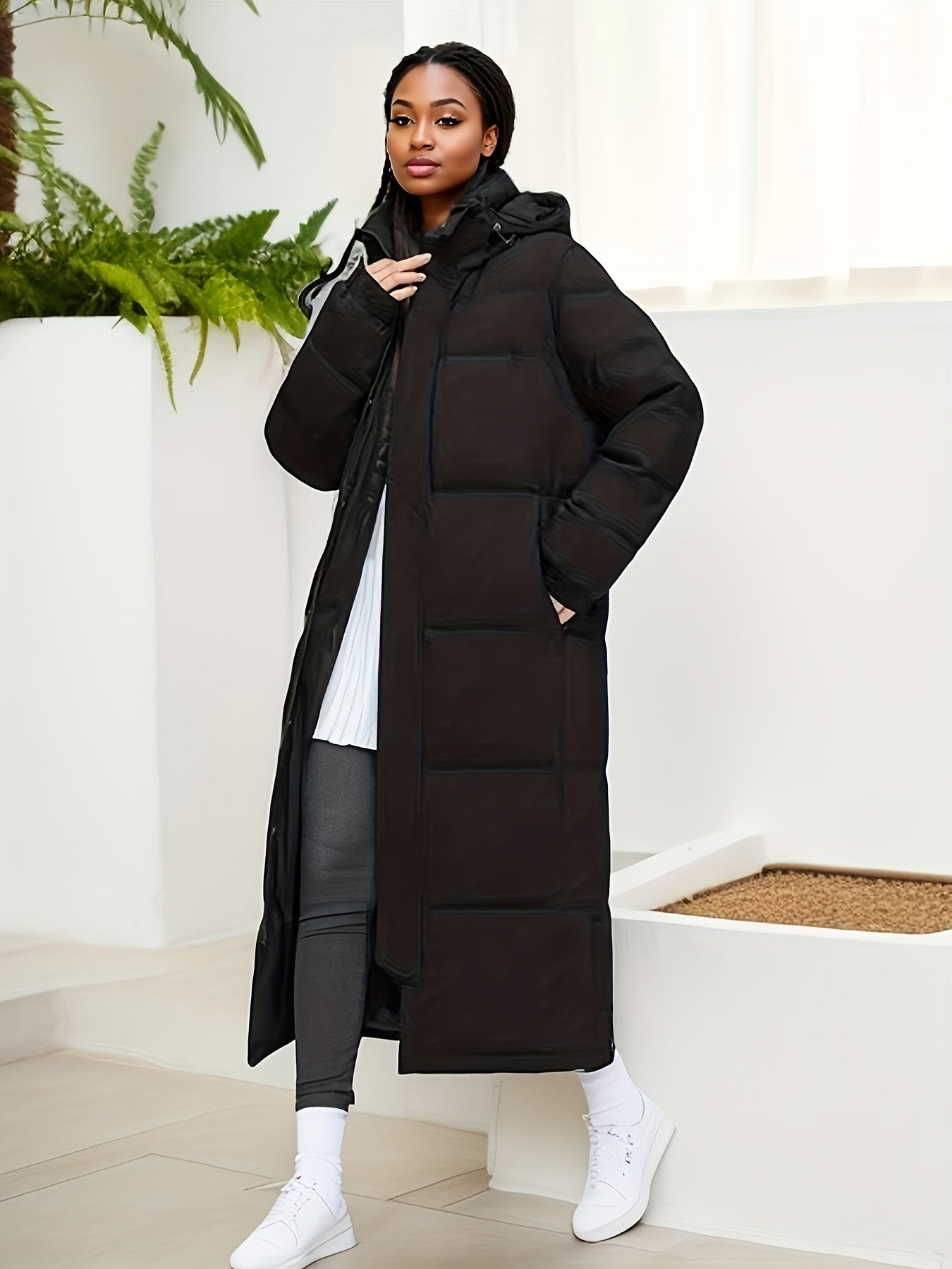 Stylischer Langer Winter Daunenparka Für Damen | Perfekt für Outdoor-Aktivitäten 3