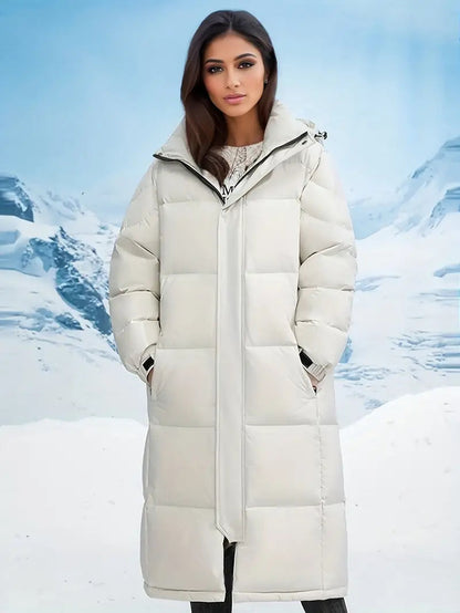 Stylischer Langer Winter Daunenparka Für Damen | Perfekt für Outdoor-Aktivitäten 7