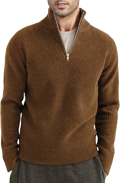 TOMMY - Stylischer Zipper Pullover für Herren (italienisches Design) 10
