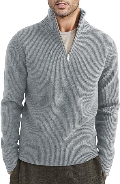 TOMMY - Stylischer Zipper Pullover für Herren (italienisches Design) 11