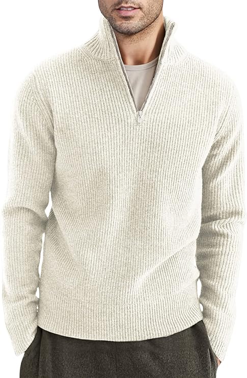 TOMMY - Stylischer Zipper Pullover für Herren (italienisches Design) 12