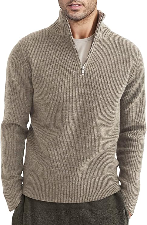 TOMMY - Stylischer Zipper Pullover für Herren (italienisches Design) 13